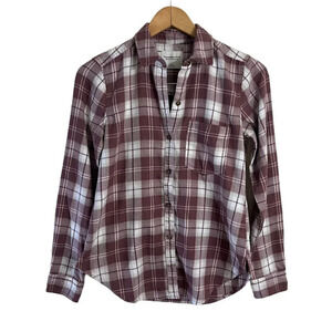 Abercrombie & Fitch Soft A&F Collection Plaid Button Up Shirt XS Long Sleeves